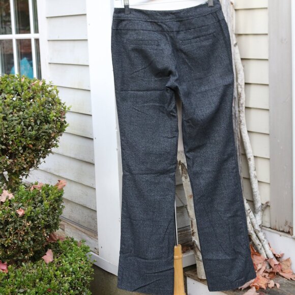 Joe B by Joe Dembasset Charcoal Grey Heather Button Pockets Slim Trouser Pants 3 - Picture 4 of 6